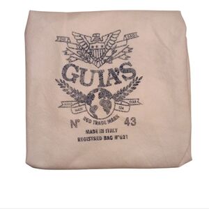 Guia's White Dust Bag with Blue Logo 22x21